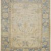 10′ x 13′ Beige Fine Hand-Knotted Turkish Oushak Rug – Transitional Wool 10′ x 13′ Beige Fine Hand-Knotted Turkish Oushak Rug – Transitional Wool