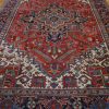 8′ x 11′ Red Fine Hand-Knotted Persian Heriz – Traditional Wool