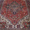 8′ x 11′ Red Fine Hand-Knotted Persian Heriz – Traditional Wool