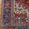 8′ x 11′ Red Fine Hand-Knotted Persian Heriz – Traditional Wool