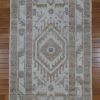 3′ x 10′ Beige Fine Hand-Knotted New Turkish Oushak Runner Rug – Transitional Wool