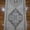 3′ x 13′ Beige Fine Hand-Knotted Afghan Oushak Runner Rug – Transitional Wool