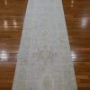 3′ x 16′ Pale Blue Fine Hand-Knotted Afghan Oushak Runner – Traditional Wool