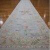 3′ x 18′ Pale Blue Fine Hand-Knotted Afghan Oushak Runner – Traditional Wool