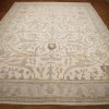 12′ x 15′ Ivory Fine Hand-Knotted Afghan Oushak Rug – Traditional Wool - 1 12′ x 15′ Ivory Fine Hand-Knotted Afghan Oushak Rug – Traditional Wool