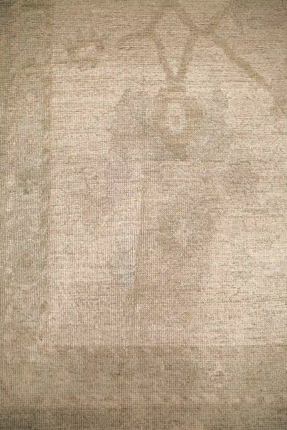 13′ x 20′ Beige Fine Hand-Knotted Turkish Oushak Rug – Vintage Wool