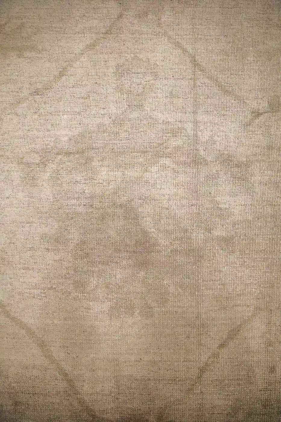 13′ x 20′ Beige Fine Hand-Knotted Turkish Oushak Rug – Vintage Wool