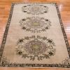 4′ x 6′ Oatmeal Fine Hand-Knotted Turkish Anatolian Rug – Traditional Wool