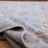 7′ x 9′ Light Blue Fine Hand-Knotted Turkish Oushak Rug – Transitional Wool