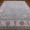 10′ x 13′ Green Fine Hand-Knotted Turkish Oushak Rug – Transitional Wool - 1 10′ x 13′ Green Fine Hand-Knotted Turkish Oushak Rug – Transitional Wool