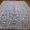 10′ x 13′ Light Blue Fine Hand-Knotted Turkish Oushak Rug – Transitional Wool