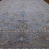 10′ x 13′ Light Blue Fine Hand-Knotted Turkish Oushak Rug – Transitional Wool