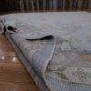 10′ x 13′ Light Blue Fine Hand-Knotted Turkish Oushak Rug – Transitional Wool