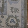 9′ x 10′ Green Fine Hand-Knotted Turkish Oushak Rug – Transitional Wool