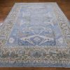 9′ x 13′ Light Blue Fine Hand-Knotted Turkish Oushak Rug – Transitional Wool