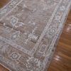 7′ x 10′ Brown Fine Hand-Knotted Turkish Oushak Rug – Transitional Wool