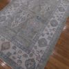 6′ x 8′ Green Fine Hand-Knotted Turkish Oushak Rug – Transitional Wool
