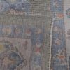 6′ x 8′ Green Fine Hand-Knotted Turkish Oushak Rug – Transitional Wool
