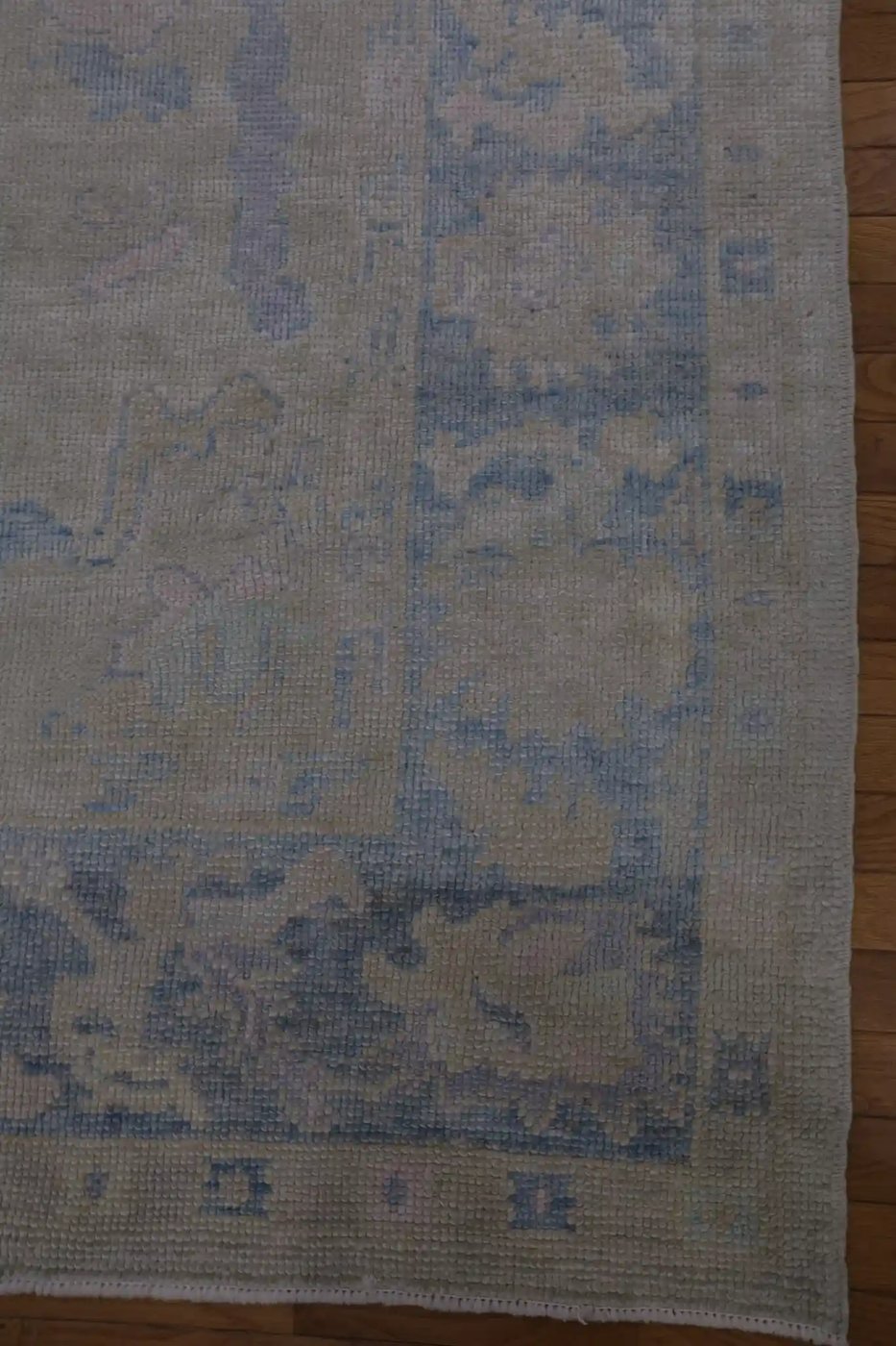 5′ x 7′ Grey Fine Hand-Knotted Turkish Oushak Rug – Transitional Wool