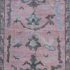5′ x 7′ Pink Fine Hand-Knotted Turkish Oushak Rug – Transitional Wool