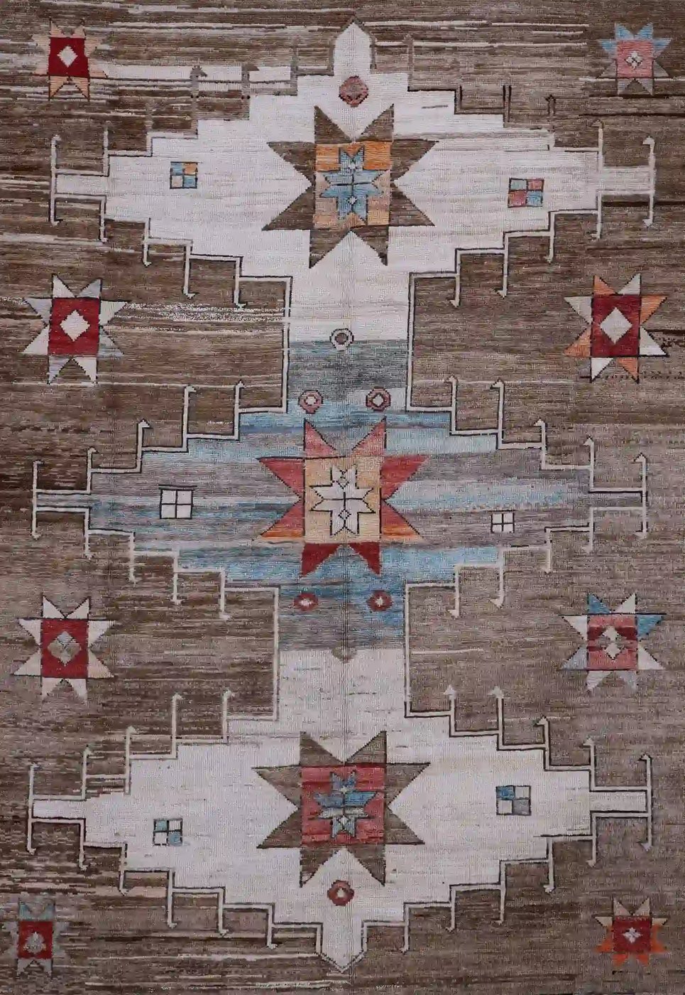 10′ x 14′ Brown Fine Hand-Knotted Turkish Oushak Rug – Transitional Wool - 3 10′ x 14′ Brown Fine Hand-Knotted Turkish Oushak Rug – Transitional Wool