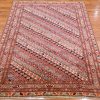 4′ x 6′ Terracotta Fine Hand-Knotted Pakistan Shirvan Rug – Traditional Wool
