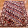 4′ x 5′ Red Fine Hand-Knotted Pakistan Shirvan Rug – Traditional Wool