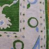 8′ x 10′ Emerald Green Fine Hand-Knotted Oushak Design Rug – Transitional Wool