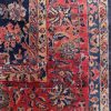 9′ x 17′ Navy Fine Hand-Knotted Persian Sarouk (Mohajeran) Rug – Traditional Wool