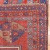 5′ x 9′ Crimson Red and Midnight Indigo Hand-Knotted Antique Caucasian Bordjalou Kazak Rug – Collector’s Wool on Wool