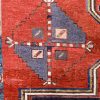 5′ x 9′ Crimson Red and Midnight Indigo Hand-Knotted Antique Caucasian Bordjalou Kazak Rug – Collector’s Wool on Wool