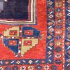 5′ x 9′ Crimson Red and Midnight Indigo Hand-Knotted Antique Caucasian Bordjalou Kazak Rug – Collector’s Wool on Wool