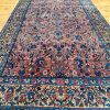 5′ x 10′ Dusty Rose and Indigo Hand-Knotted Semi-Antique Persian Kerman Gallery Rug – Fine Kurk Wool