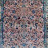 5′ x 10′ Dusty Rose and Indigo Hand-Knotted Semi-Antique Persian Kerman Gallery Rug – Fine Kurk Wool