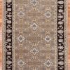 6′ x 15′ Taupe Fine Hand-Knotted Vintage Egyptian Agra Gallery Rug – Traditional Wool