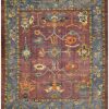 10′ x 12′ Plum Fine Hand-Knotted Turkish Oushak Rug – Traditional Wool 10′ x 12′ Plum Fine Hand-Knotted Turkish Oushak Rug – Traditional Wool