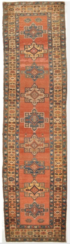 4′ x 14′ Red Fine Hand-Knotted Persian Bakhashayesh Runner – Traditional Wool