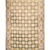 4′ x 7′ Ivory Fine Hand-Knotted Khotan Rug – Traditional Wool