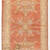3′ x 11′ Turkish Melon Vintage Rug Transitional Wool