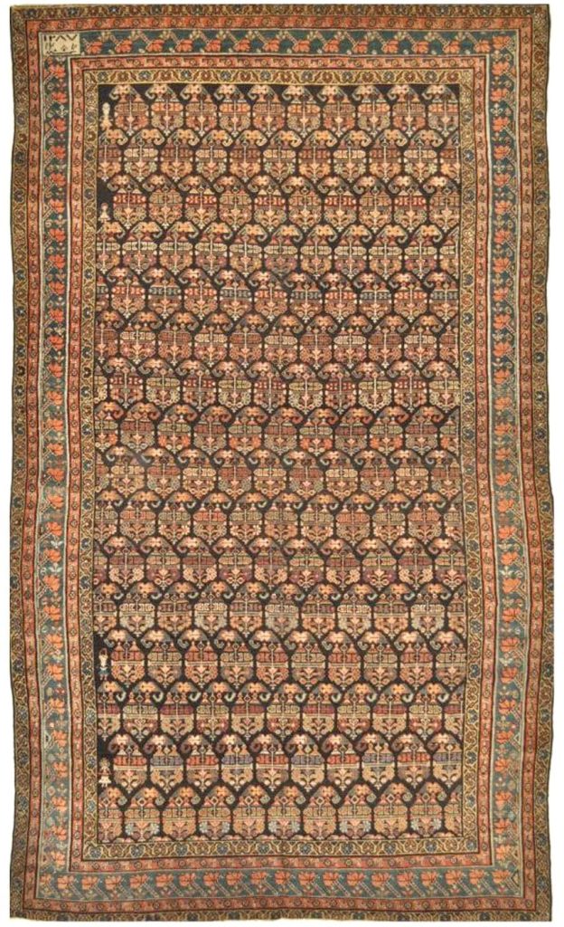 5′ x 9′ Terracotta Fine Hand-Knotted Persian Malayer Rug – Traditional Wool