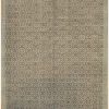 7′ x 9′ Beige Fine Hand-Knotted Turkish Oushak Rug – Traditional Wool