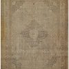 11′ x 15′ Antique Persian Tabriz Rug Beige Hand Knotted Wool