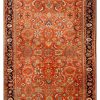 12′ x 18′ Red Fine Hand-Knotted Persian Mahal Rug – Traditional Wool