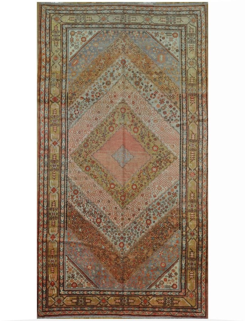 7′ x 13′ Antique Khotan Rug Hand Knotted Wool 7′ x 13′ Antique Khotan Rug Hand Knotted Wool