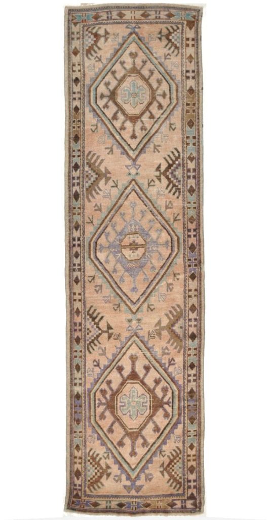 3′ x 13′ Turkish Beige Runner Rug – Transitional Wool
