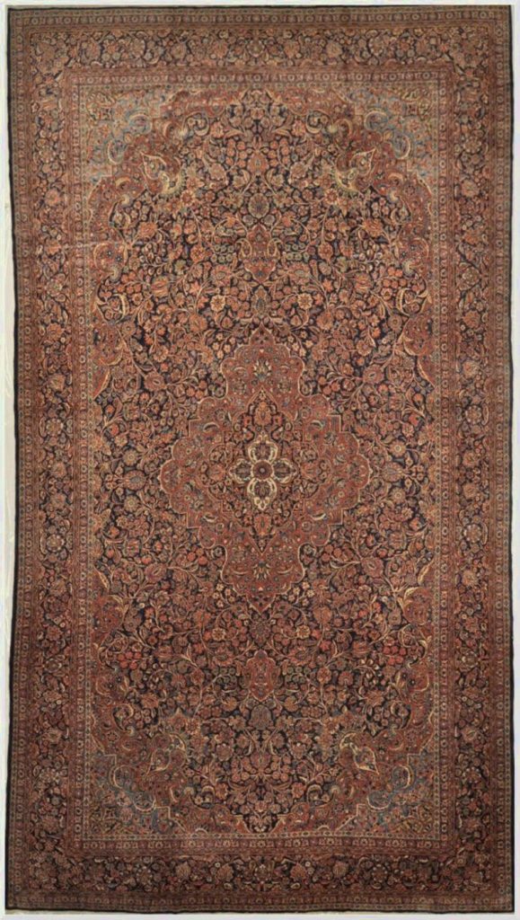 10′ x 18′ Persian Red Antique Kashan Rug Traditional Wool