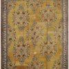 10′ x 11′ Turkish Gold Semi Antique Rug Traditional Wool