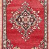 4′ x 6′ Red Fine Hand-Knotted Turkish Oushak Rug – Traditional Wool