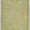 2′ x 3′ Beige Fine Hand-Knotted Turkish Vintage Rug – Transitional Wool