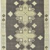 3′ x 6′ Grey Fine Hand-Knotted Turkish Anatolian Runner Rug – Transitional Wool